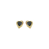 925 Silver Zircon Heart Stud Earrings Vintage Jewelry Women Girls