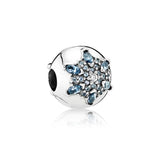 925 Silver Flower & CZ Charms Love Bead for Women Bracelet