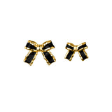 925 Silver Bowknot Stud Earrings Sweet Butterfly Jewelry
