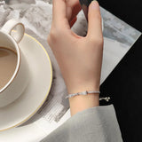 925 Silver Bowknot Zircon Tennis Bracelet for Women