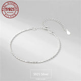 925 Sterling Silver Bead Bracelet for Women - Resizable