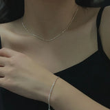 925 Sterling Silver Bead Bracelet for Women - Resizable