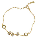 925 Silver Lucky Transshipment CZ Rose Bracelet