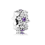 925 Sterling Silver Daisy Flower Spacer Charm Beads for Bracelets DIY Jewelry