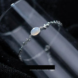 925 Silver Opal Branch Chain Bracelet Sweet Girl