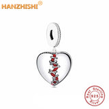 Real 925 Silver Broken Heart Pendant Necklace Jewellery Anniversary Christmas