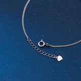 925 Silver CZ Zircon Star Pendant Bracelets Wedding Jewelry