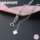 925 Sterling Silver Chain Bracelet Fine Jewelry For Women Accessories