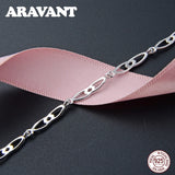 925 Sterling Silver Chain Bracelet Fine Jewelry For Women Accessories