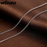 925 Sterling Silver Chains Necklaces Pendant Charm For Women Men