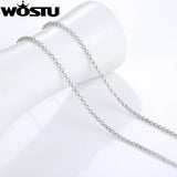 925 Sterling Silver Chains Necklaces Pendant Charm For Women Men