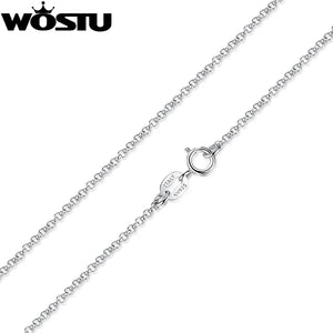 925 Sterling Silver Chains Necklaces Pendant Charm For Women Men