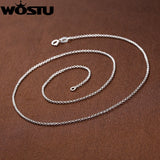 925 Sterling Silver Chains Necklaces Pendant Charm For Women Men
