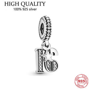 925 Silver Charm Pendant for Pan Bracelets Women Gift