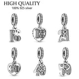 925 Silver Charm Pendant for Pan Bracelets Women Gift