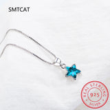 925 Silver Star Pendant Necklace for Women, Birthday Gift, Fine Jewelry