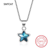 925 Silver Star Pendant Necklace for Women, Birthday Gift, Fine Jewelry