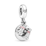 925 Sterling Silver Elephant Balloon Pendant Charms for Jewelry Making