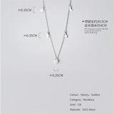 925 Silver Choker Tassel Star Moon Pendant Necklace Women Wedding F022
