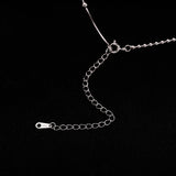 925 Silver Choker Collar Necklaces Round Clavicle Chain Women Jewelry