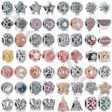 925 Silver Christmas Charm Beads for Bracelet Jewelry