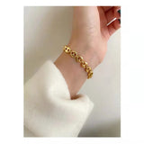 925 Silver Coffee Beans Bracelet Women Pig Nose Bracelet