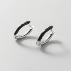 925 Silver Colorful Clip On Earrings V Shape Hypoallergenic Jewelry