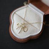 925 Silver Bowknot Choker Necklace Crystal Pendant Wedding Jewelry