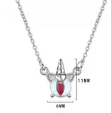 925 Silver Unicorn Charm Pendant Necklace Wedding Jewelry Choker Collar