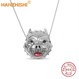 925 Silver Dog Pendant Necklace Animal Jewellery