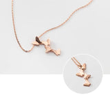 925 Silver Butterfly Choker Necklace Boho FINE Jewelry For Women