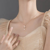 925 Silver Butterfly Choker Necklace Boho FINE Jewelry For Women