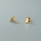 925 Sterling Silver Milk Cow Animal Stud Earrings for Women Girls