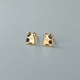 925 Sterling Silver Milk Cow Animal Stud Earrings for Women Girls