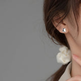 925 Sterling Silver Milk Cow Animal Stud Earrings for Women Girls