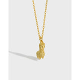 925 Silver Alpaca Pendant Necklace for Women, Cute Animal Gift Jewelry
