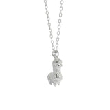 925 Silver Alpaca Pendant Necklace for Women, Cute Animal Gift Jewelry