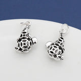 925 Sterling Silver Mouse Dangle Charm Small Hole Bracelet DIY