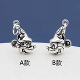925 Sterling Silver Mouse Dangle Charm Small Hole Bracelet DIY