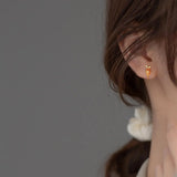 Sterling Silver Rabbit and Carrot Ear Cuffs for Women Girls
