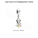 925 Sterling Silver Fox Charms Dangle Beads for Bracelets