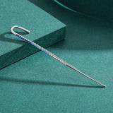 925 Silver Colorful Zircon Ear Cuff Wrap Earrings
