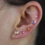 925 Sterling Silver Animal Stud Earrings for Women Girls Kids