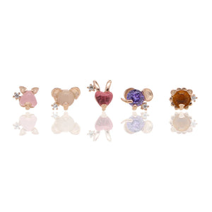 925 Sterling Silver Animal Stud Earrings for Women Girls Kids