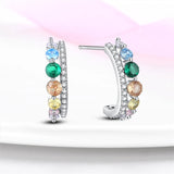 925 Silver Flower Insect Glow Bee Fish Earrings Women Luminous Jewelry