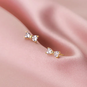 925 Silver Micro Inlaid Star Earrings for Women Girl Gift