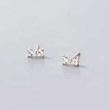 925 Silver Micro Inlaid Star Earrings for Women Girl Gift