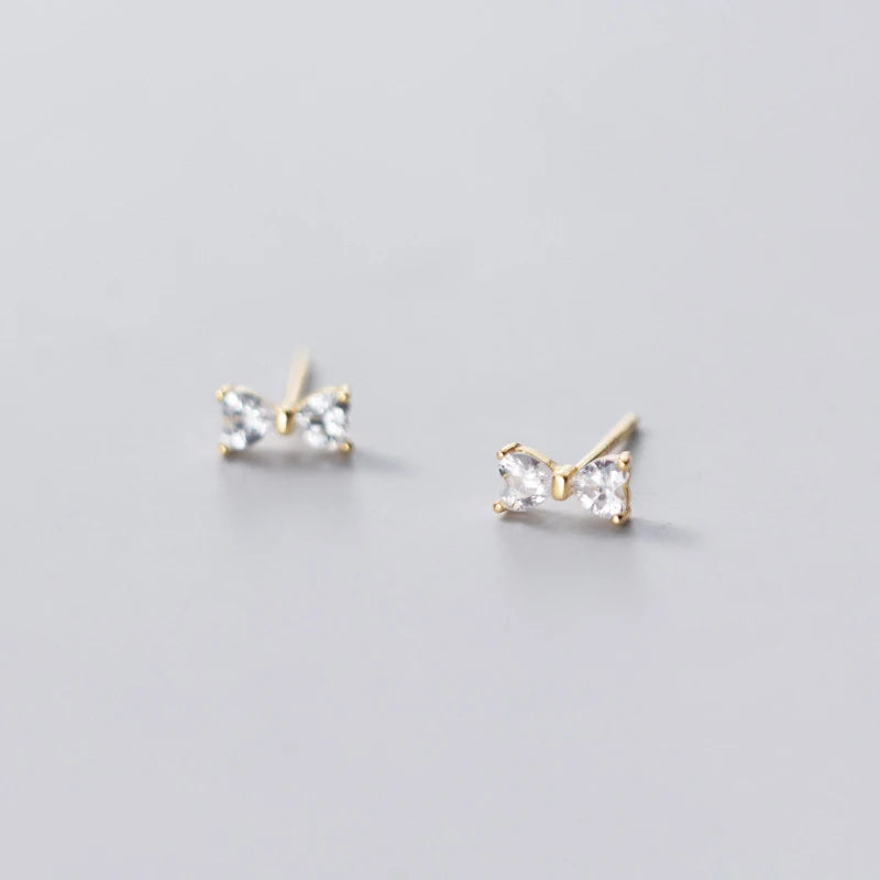 925 Silver Micro Inlaid Star Earrings for Women Girl Gift