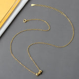 925 Silver Geometric Pendant Necklace - Women