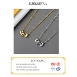 925 Silver Geometric Pendant Necklace - Women